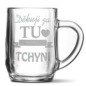 Půllitr Děkuji za tu nejlepší tchyni: 0,5 l