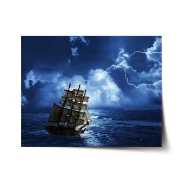 Plakát Loď v bouřce