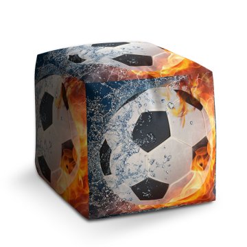 Taburet Cube Fotbalový míč: 40x40x40 cm