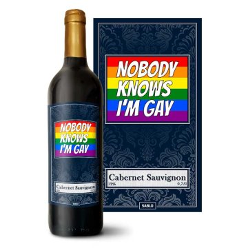 Červené víno Nobody knows I'am gay: 0,75 l