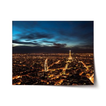 Plakát Noční Paříž
