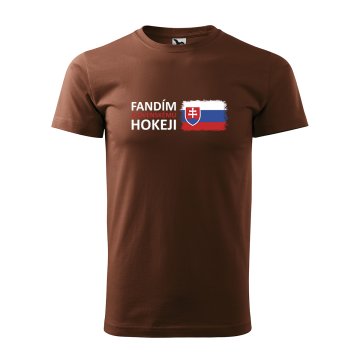 Tričko s potiskem Fandím slovenskému hokeji