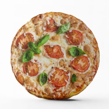 3D polštář ve tvaru Pizza